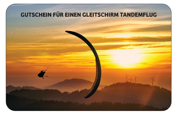 Tandemfug Gutschein